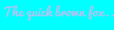 Image with Font Color B3C2F2 and Background Color 00FFFF